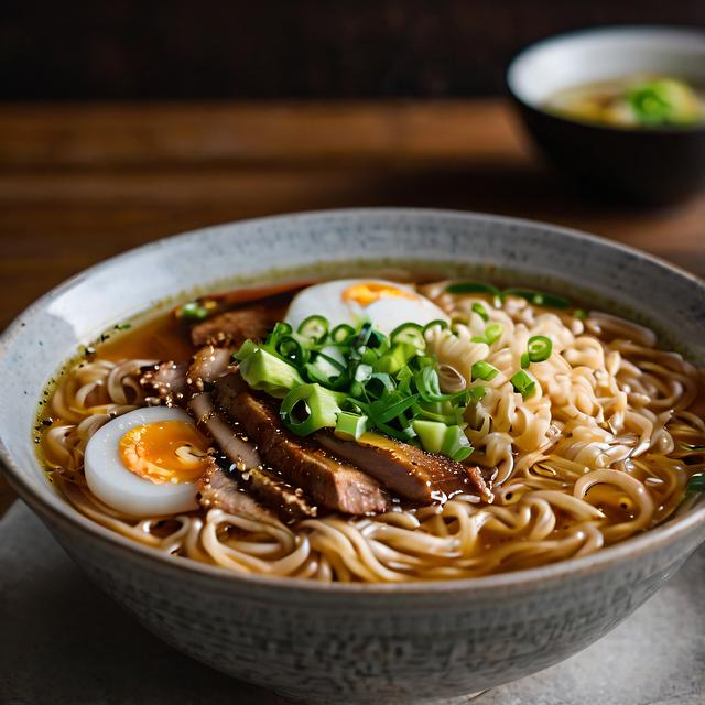 Výběr základních ingrediencí pro vegetariánský ramen