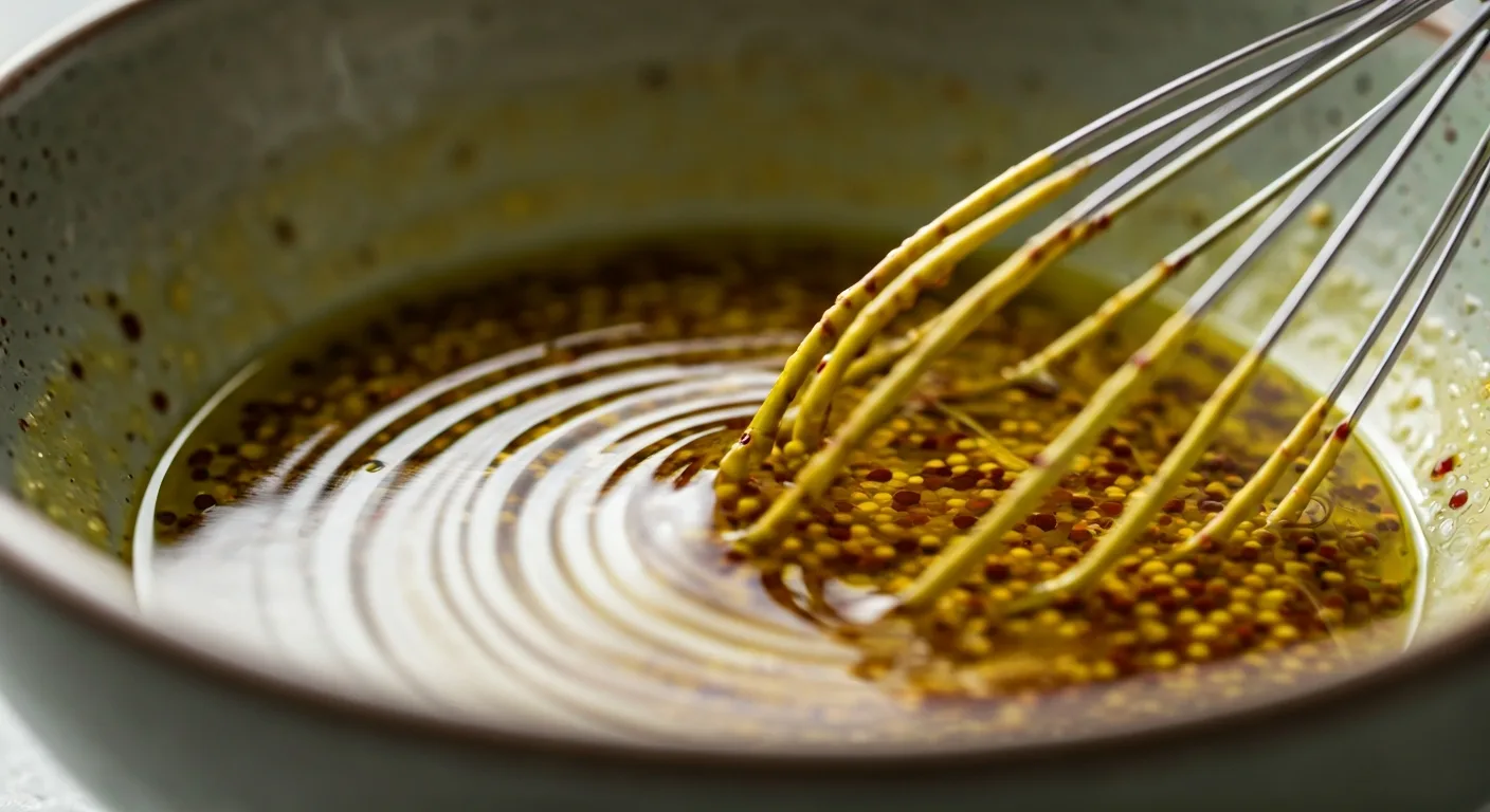 Nejlepší hořčičná omáčka na salát: 3 recepty na dokonalý dresink 1 Příprava domácí hořčičné zálivky a míchání ingrediencí v misce